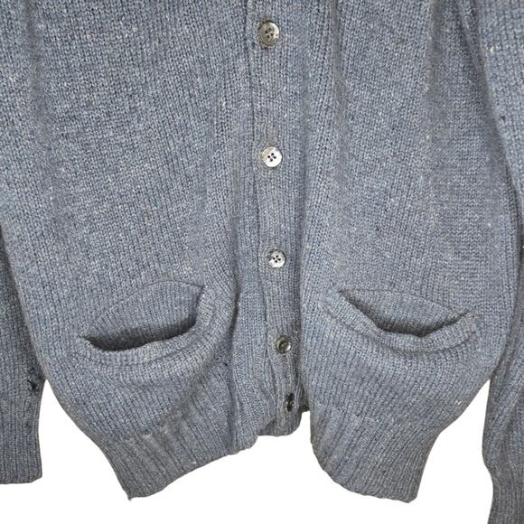 McGregor Royal Clan Blue Cardigan, Size L – Classic & Cozy Button Sweater [0087] - Picture 4 of 8